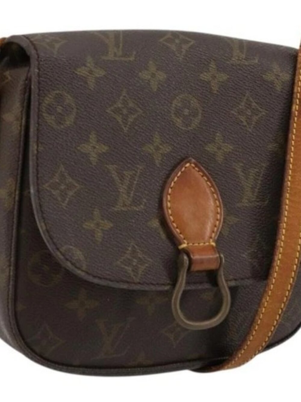 LOUIS VUITTON Monogram Saint Cloud MM Shoulder Bag M51243 LV Auth bs34498 - Picture 1 of 16